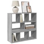 vidaXL Dulap de cărți/Separator de cameră, gri Sonoma, 100x33x94,5 cm vidaXL Dulap de cărți/Separator de cameră, gri Sonoma, 100x33x94,5 cm