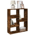 vidaXL Bibliotecă/Separator de cameră, stejar fumuriu, 100x33x115 cm vidaXL Bibliotecă/Separator de cameră, stejar fumuriu, 100x33x115 cm