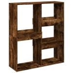 vidaXL Bibliotecă/Separator de cameră, stejar fumuriu, 100x33x115 cm vidaXL Bibliotecă/Separator de cameră, stejar fumuriu, 100x33x115 cm