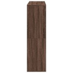 vidaXL Bibliotecă/Separator de cameră, stejar afumat, 100x33x115 cm vidaXL Bibliotecă/Separator de cameră, stejar afumat, 100x33x115 cm