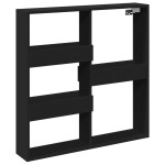 vidaXL Dulap de perete, negru, 80x15x80 cm, lemn prelucrat vidaXL Dulap de perete, negru, 80x15x80 cm, lemn prelucrat