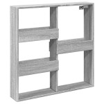 vidaXL Dulap de perete, gri sonoma, 80x15x80 cm, lemn prelucrat vidaXL Dulap de perete, gri sonoma, 80x15x80 cm, lemn prelucrat