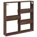 vidaXL Dulap de perete, stejar maro, 80x15x80 cm, lemn prelucrat vidaXL Dulap de perete, stejar maro, 80x15x80 cm, lemn prelucrat