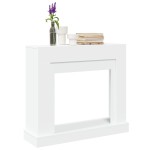 vidaXL Mască de șemineu, alb, 100x30x87,5 cm, lemn prelucrat vidaXL Mască de șemineu, alb, 100x30x87,5 cm, lemn prelucrat