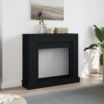 vidaXL Mască de șemineu, negru, 100x30x87,5 cm, lemn prelucrat vidaXL Mască de șemineu, negru, 100x30x87,5 cm, lemn prelucrat
