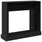 vidaXL Mască de șemineu, negru, 100x30x87,5 cm, lemn prelucrat vidaXL Mască de șemineu, negru, 100x30x87,5 cm, lemn prelucrat