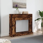 vidaXL Mască de șemineu, stejar fumuriu 100x30x87,5 cm, lemn prelucrat vidaXL Mască de șemineu, stejar fumuriu 100x30x87,5 cm, lemn prelucrat