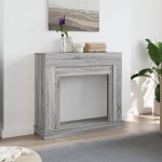 vidaXL Mască de șemineu, sonoma gri, 100x30x87,5 cm, lemn prelucrat vidaXL Mască de șemineu, sonoma gri, 100x30x87,5 cm, lemn prelucrat