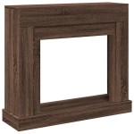 vidaXL Mască de șemineu, stejar maro, 100x30x87,5 cm, lemn prelucrat vidaXL Mască de șemineu, stejar maro, 100x30x87,5 cm, lemn prelucrat