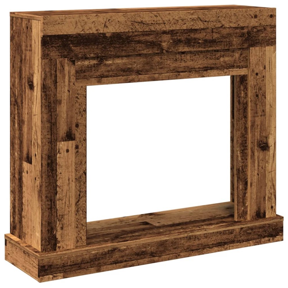 vidaXL Mască de șemineu, lemn vechi, 100x30x87,5 cm, lemn prelucrat