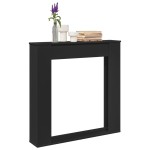 vidaXL Mască de șemineu, negru, 100x20x100 cm, lemn prelucrat vidaXL Mască de șemineu, negru, 100x20x100 cm, lemn prelucrat