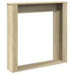 vidaXL Mască de șemineu, stejar sonoma, 100x20x100 cm, lemn prelucrat vidaXL Mască de șemineu, stejar sonoma, 100x20x100 cm, lemn prelucrat