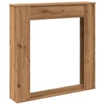 vidaXL Mască șemineu, stejar artizanal, 100x20x100 cm, lemn prelucrat vidaXL Mască șemineu, stejar artizanal, 100x20x100 cm, lemn prelucrat