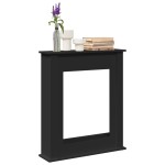 vidaXL Mască de șemineu, negru, 75x20x87,5 cm, lemn prelucrat vidaXL Mască de șemineu, negru, 75x20x87,5 cm, lemn prelucrat