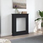 vidaXL Mască de șemineu, negru, 75x20x87,5 cm, lemn prelucrat vidaXL Mască de șemineu, negru, 75x20x87,5 cm, lemn prelucrat