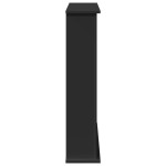 vidaXL Mască de șemineu, negru, 75x20x87,5 cm, lemn prelucrat vidaXL Mască de șemineu, negru, 75x20x87,5 cm, lemn prelucrat