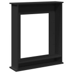 vidaXL Mască de șemineu, negru, 75x20x87,5 cm, lemn prelucrat vidaXL Mască de șemineu, negru, 75x20x87,5 cm, lemn prelucrat