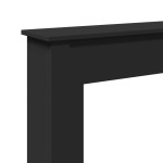 vidaXL Mască de șemineu, negru, 75x20x87,5 cm, lemn prelucrat vidaXL Mască de șemineu, negru, 75x20x87,5 cm, lemn prelucrat