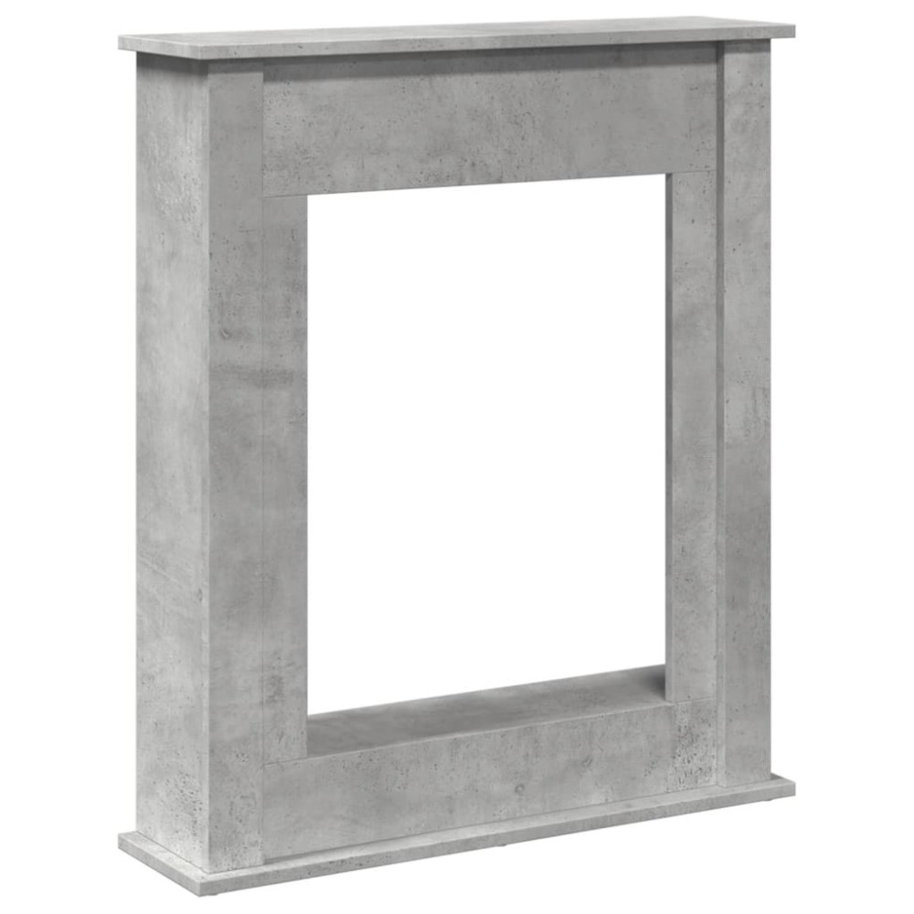 vidaXL Mască de șemineu, gri beton, 75x20x87,5 cm, lemn prelucrat