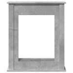 vidaXL Mască de șemineu, gri beton, 75x20x87,5 cm, lemn prelucrat vidaXL Mască de șemineu, gri beton, 75x20x87,5 cm, lemn prelucrat