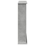 vidaXL Mască de șemineu, gri beton, 75x20x87,5 cm, lemn prelucrat vidaXL Mască de șemineu, gri beton, 75x20x87,5 cm, lemn prelucrat