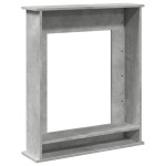 vidaXL Mască de șemineu, gri beton, 75x20x87,5 cm, lemn prelucrat vidaXL Mască de șemineu, gri beton, 75x20x87,5 cm, lemn prelucrat
