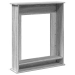 vidaXL Mască de șemineu, sonoma gri, 75x20x87,5 cm, lemn prelucrat vidaXL Mască de șemineu, sonoma gri, 75x20x87,5 cm, lemn prelucrat