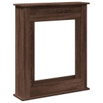 vidaXL Mască de șemineu, stejar maro,75x20x87,5 cm, lemn prelucrat vidaXL Mască de șemineu, stejar maro,75x20x87,5 cm, lemn prelucrat
