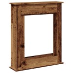 vidaXL Mască de șemineu, lemn vechi, 75x20x87,5 cm, lemn prelucrat vidaXL Mască de șemineu, lemn vechi, 75x20x87,5 cm, lemn prelucrat