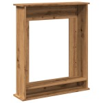 vidaXL Mască șemineu, stejar artizanal, 75x20x87,5 cm, lemn prelucrat vidaXL Mască șemineu, stejar artizanal, 75x20x87,5 cm, lemn prelucrat