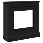 vidaXL Mască de șemineu, negru, 90x30x90 cm, lemn prelucrat vidaXL Mască de șemineu, negru, 90x30x90 cm, lemn prelucrat