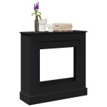 vidaXL Mască de șemineu, negru, 90x30x90 cm, lemn prelucrat vidaXL Mască de șemineu, negru, 90x30x90 cm, lemn prelucrat