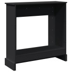 vidaXL Mască de șemineu, negru, 90x30x90 cm, lemn prelucrat vidaXL Mască de șemineu, negru, 90x30x90 cm, lemn prelucrat