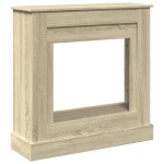 vidaXL Mască de șemineu, stejar sonoma, 90x30x90 cm, lemn prelucrat vidaXL Mască de șemineu, stejar sonoma, 90x30x90 cm, lemn prelucrat
