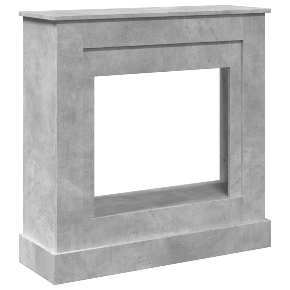 vidaXL Mască de șemineu, gri beton, 90x30x90 cm, lemn prelucrat