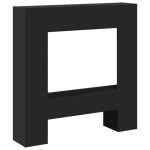 vidaXL Mască de șemineu, negru, 81x18x82 cm, lemn prelucrat vidaXL Mască de șemineu, negru, 81x18x82 cm, lemn prelucrat