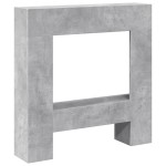 vidaXL Mască de șemineu, gri beton, 81x18x82 cm, lemn prelucrat vidaXL Mască de șemineu, gri beton, 81x18x82 cm, lemn prelucrat