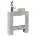 vidaXL Mască de șemineu, gri beton, 81x18x82 cm, lemn prelucrat vidaXL Mască de șemineu, gri beton, 81x18x82 cm, lemn prelucrat