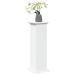 vidaXL Suport prezentare cu depozitare alb 31x30x90 cm lemn prelucrat vidaXL Suport prezentare cu depozitare alb 31x30x90 cm lemn prelucrat
