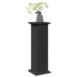 vidaXL Suport prezentare cu depozitare negru 31x30x90cm lemn prelucrat vidaXL Suport prezentare cu depozitare negru 31x30x90cm lemn prelucrat