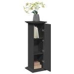 vidaXL Suport prezentare cu depozitare negru 31x30x90cm lemn prelucrat vidaXL Suport prezentare cu depozitare negru 31x30x90cm lemn prelucrat