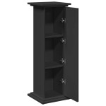 vidaXL Suport prezentare cu depozitare negru 31x30x90cm lemn prelucrat vidaXL Suport prezentare cu depozitare negru 31x30x90cm lemn prelucrat