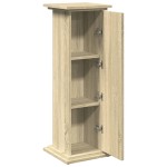 vidaXL Suport prezentare cu depozitare sonoma stejar 31x30x90 cm lemn vidaXL Suport prezentare cu depozitare sonoma stejar 31x30x90 cm lemn