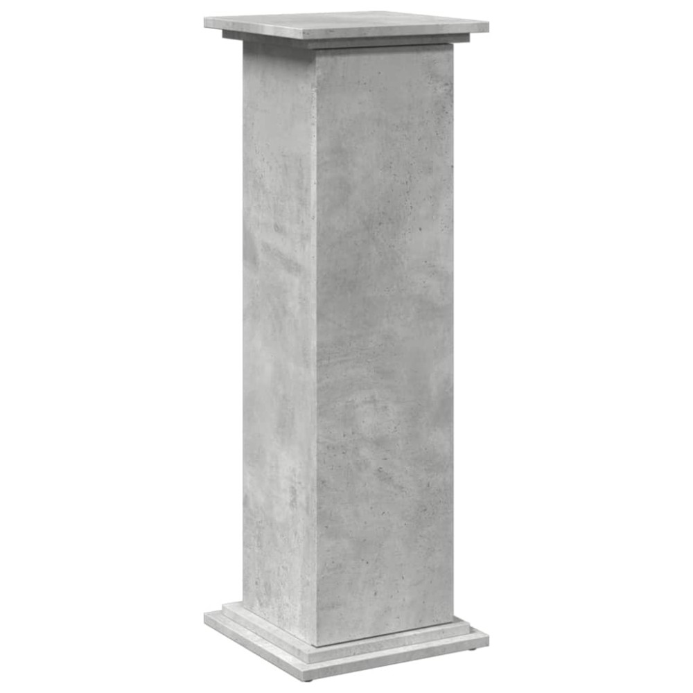 vidaXL Suport prezentare cu depozitare gri beton 31x30x90 cm lemn
