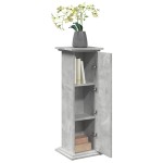 vidaXL Suport prezentare cu depozitare gri beton 31x30x90 cm lemn vidaXL Suport prezentare cu depozitare gri beton 31x30x90 cm lemn