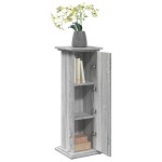 vidaXL Suport prezentare cu depozitare sonoma gri 31x30x90 cm lemn vidaXL Suport prezentare cu depozitare sonoma gri 31x30x90 cm lemn