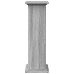 vidaXL Suport prezentare cu depozitare sonoma gri 31x30x90 cm lemn vidaXL Suport prezentare cu depozitare sonoma gri 31x30x90 cm lemn