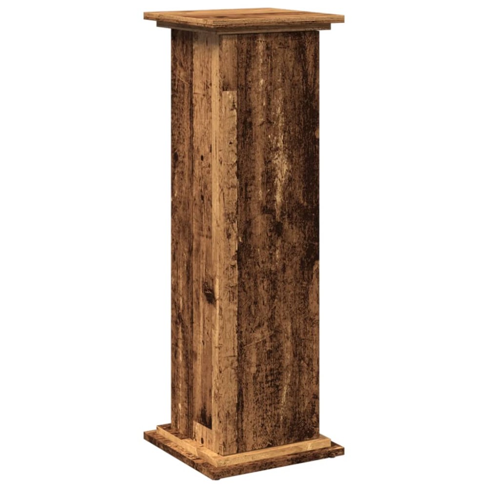 vidaXL Suport prezentare cu depozitare lemn vechi 31x30x90cm lemn