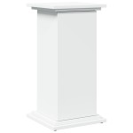 vidaXL Suport prezentare cu depozitare alb 31x30x60 cm lemn prelucrat vidaXL Suport prezentare cu depozitare alb 31x30x60 cm lemn prelucrat