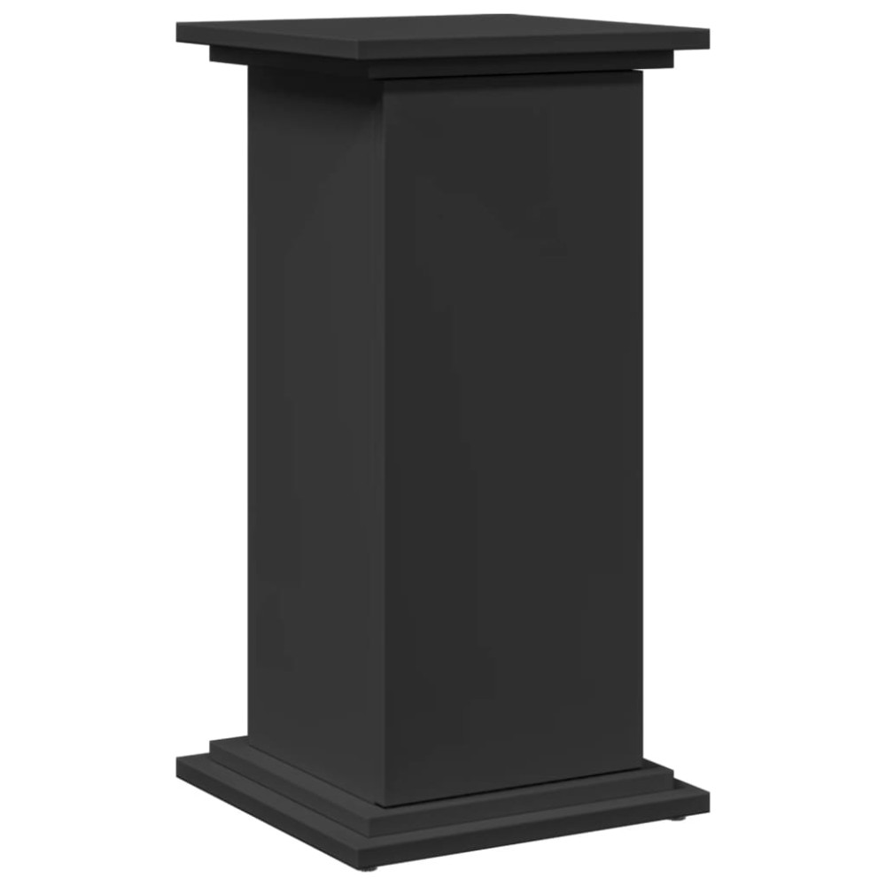 vidaXL Suport prezentare cu depozitare negru 31x30x60cm lemn prelucrat